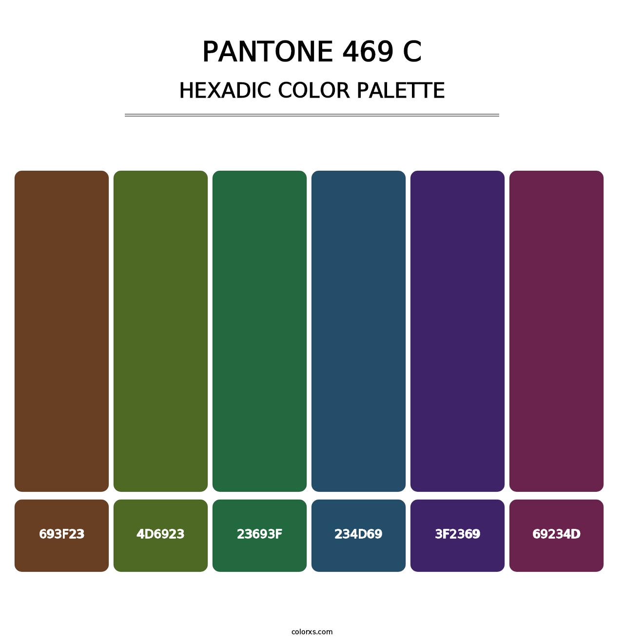 PANTONE 469 C - Hexadic Color Palette