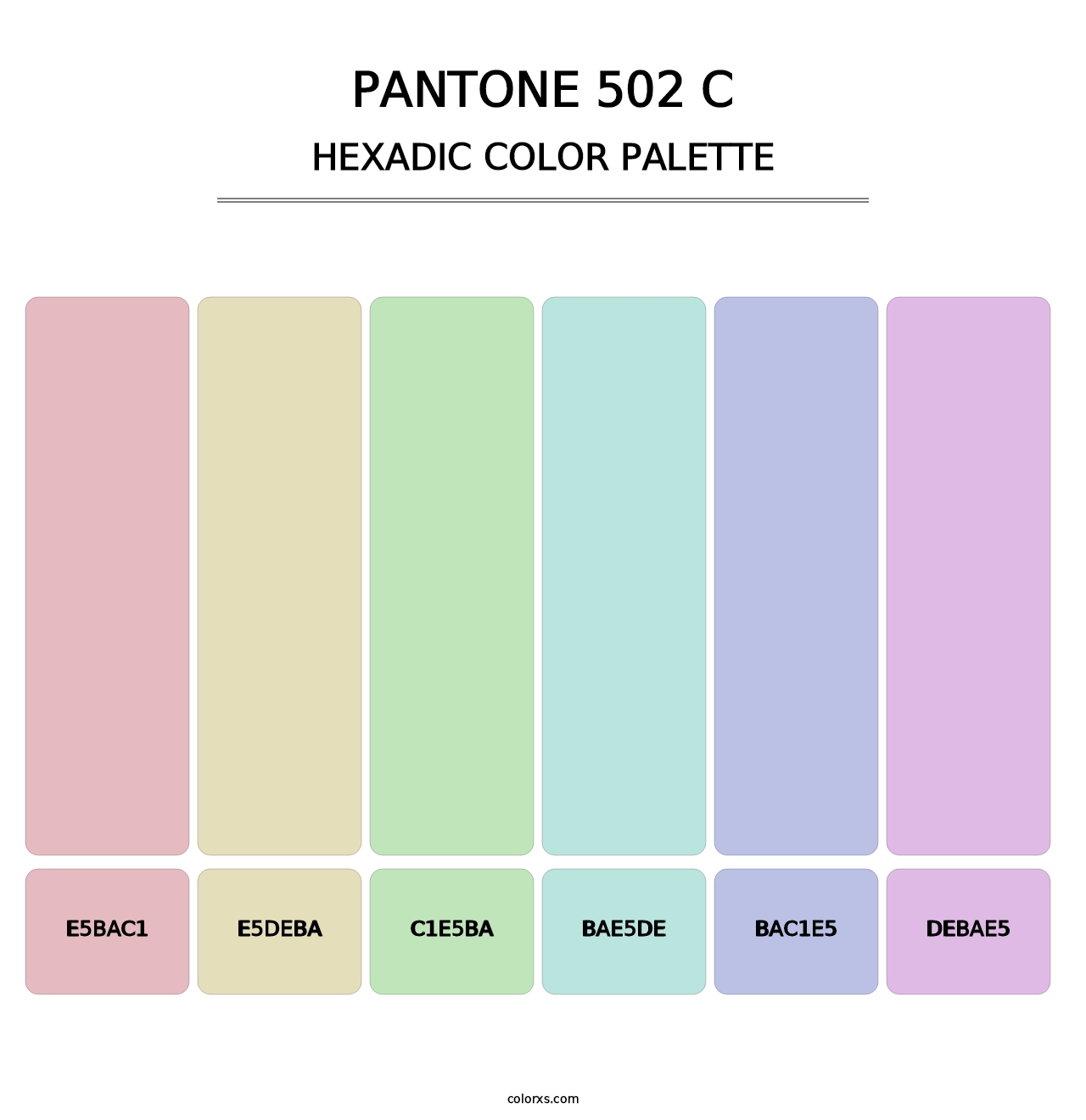PANTONE 502 C - Hexadic Color Palette