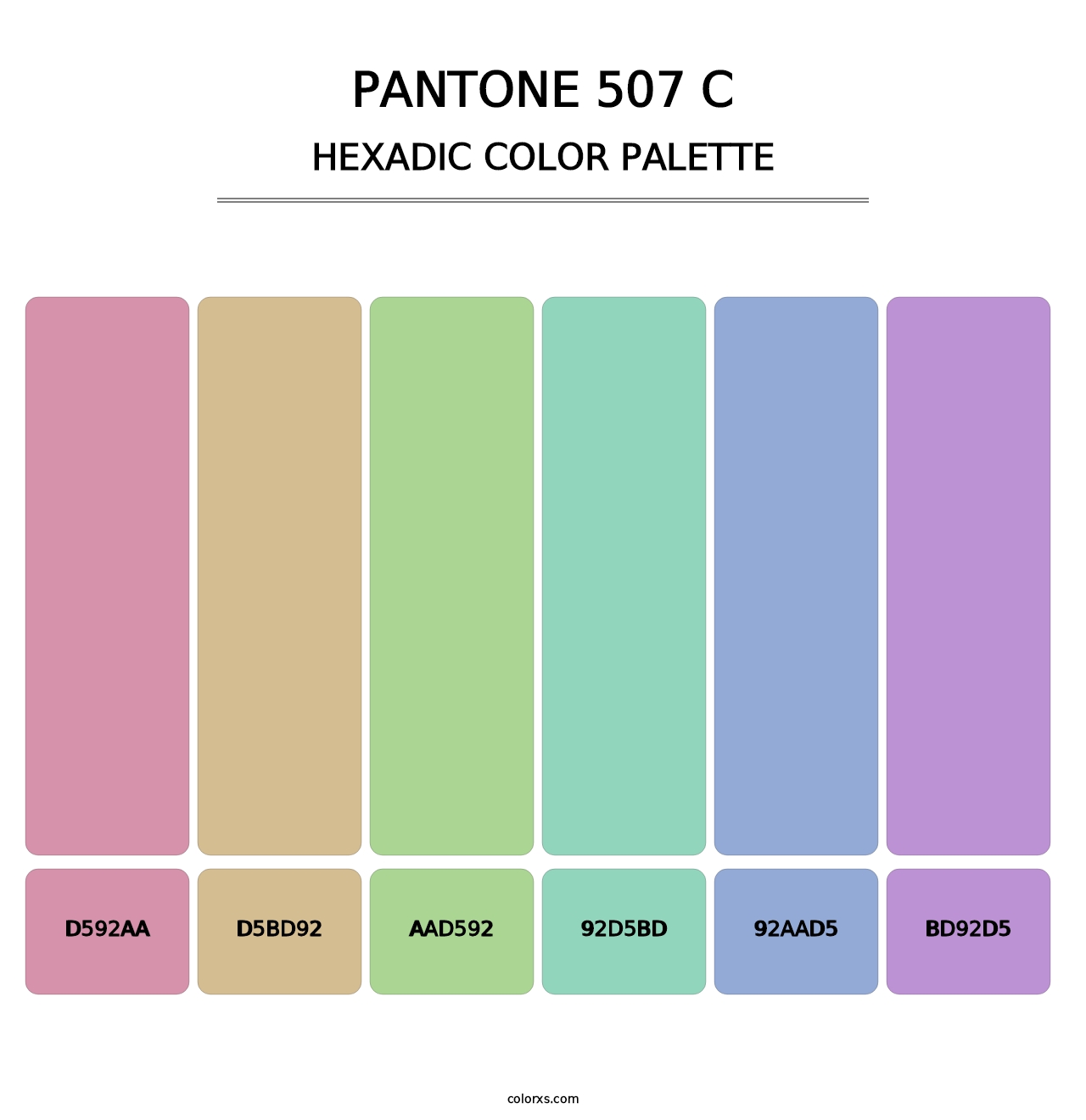 PANTONE 507 C - Hexadic Color Palette