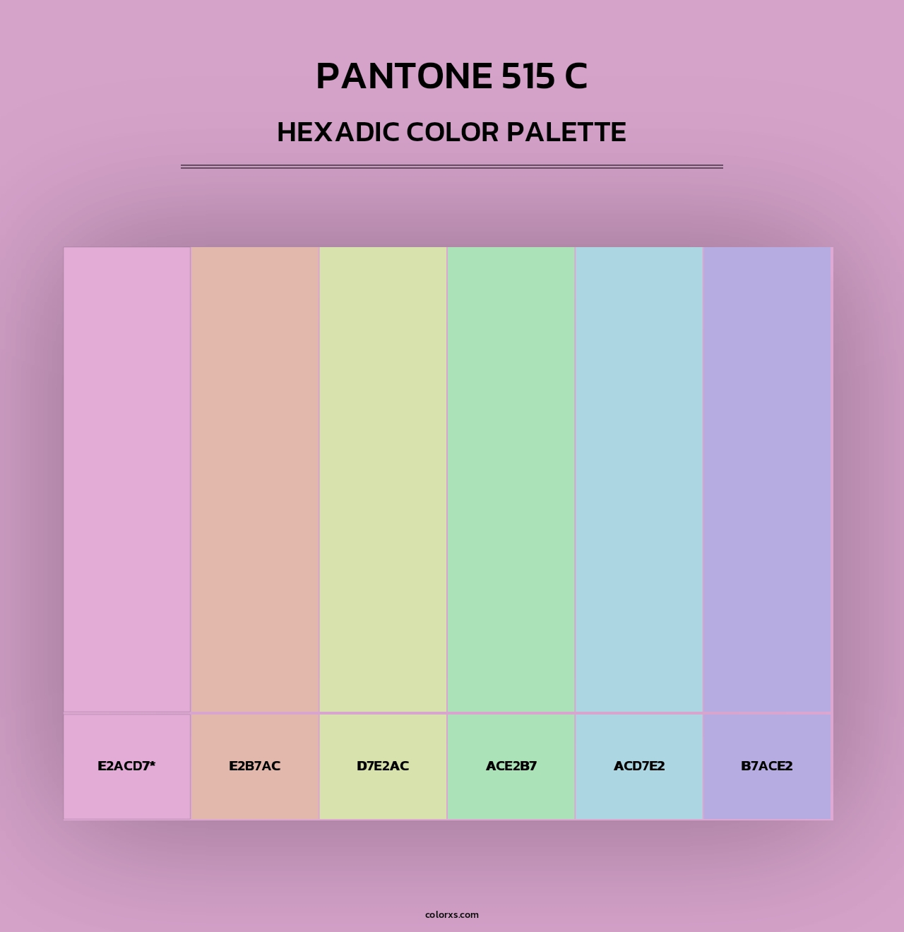 PANTONE 515 C - Hexadic Color Palette