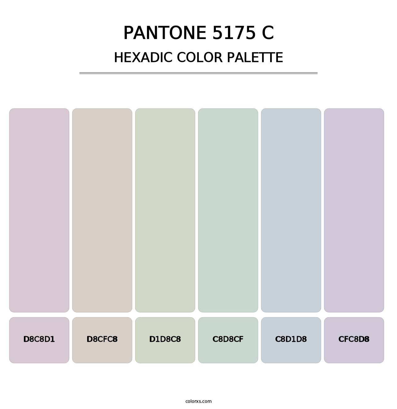 PANTONE 5175 C - Hexadic Color Palette