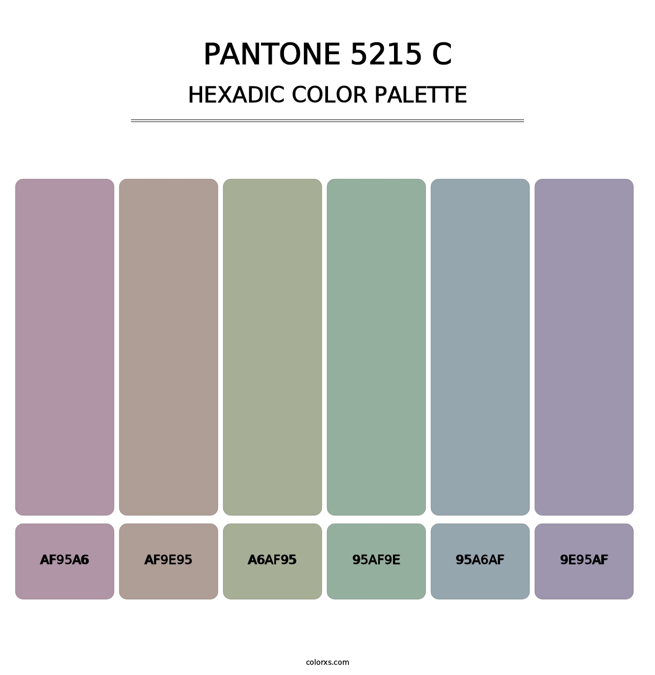PANTONE 5215 C - Hexadic Color Palette