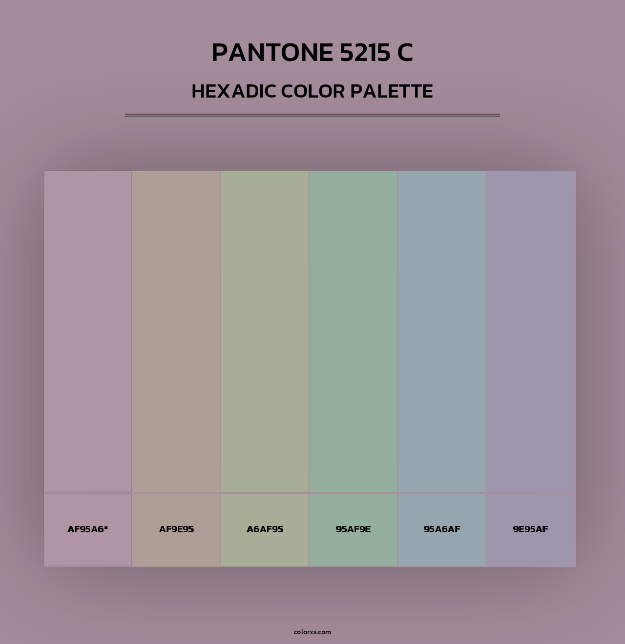 PANTONE 5215 C - Hexadic Color Palette