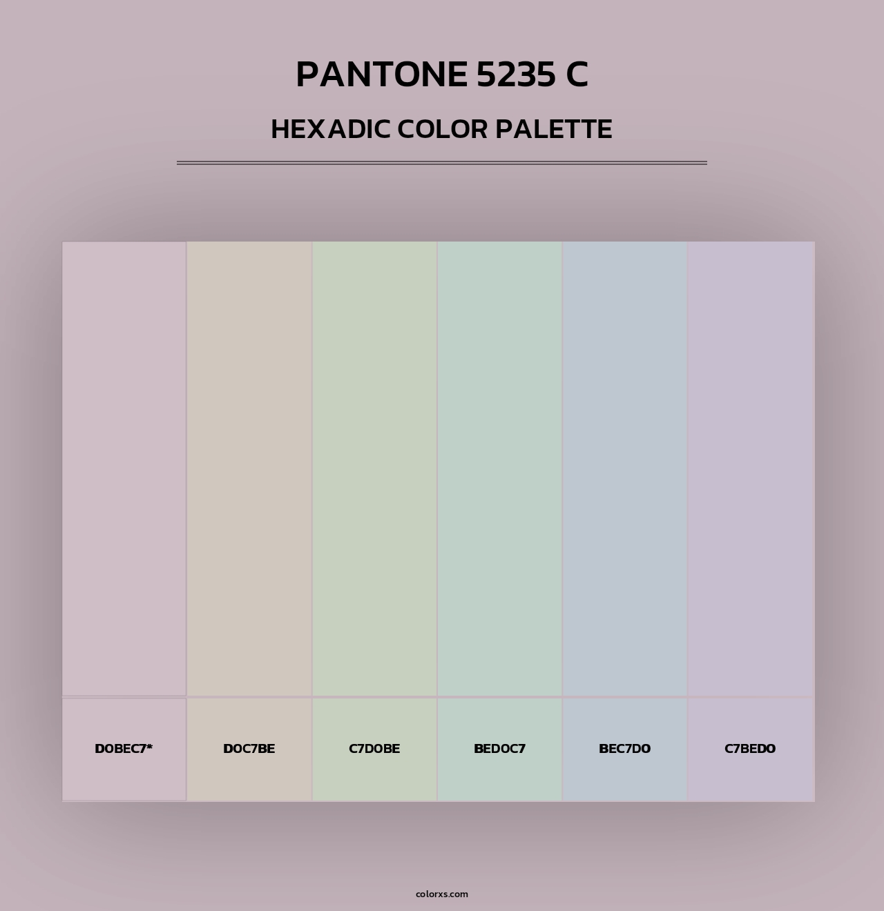 PANTONE 5235 C - Hexadic Color Palette