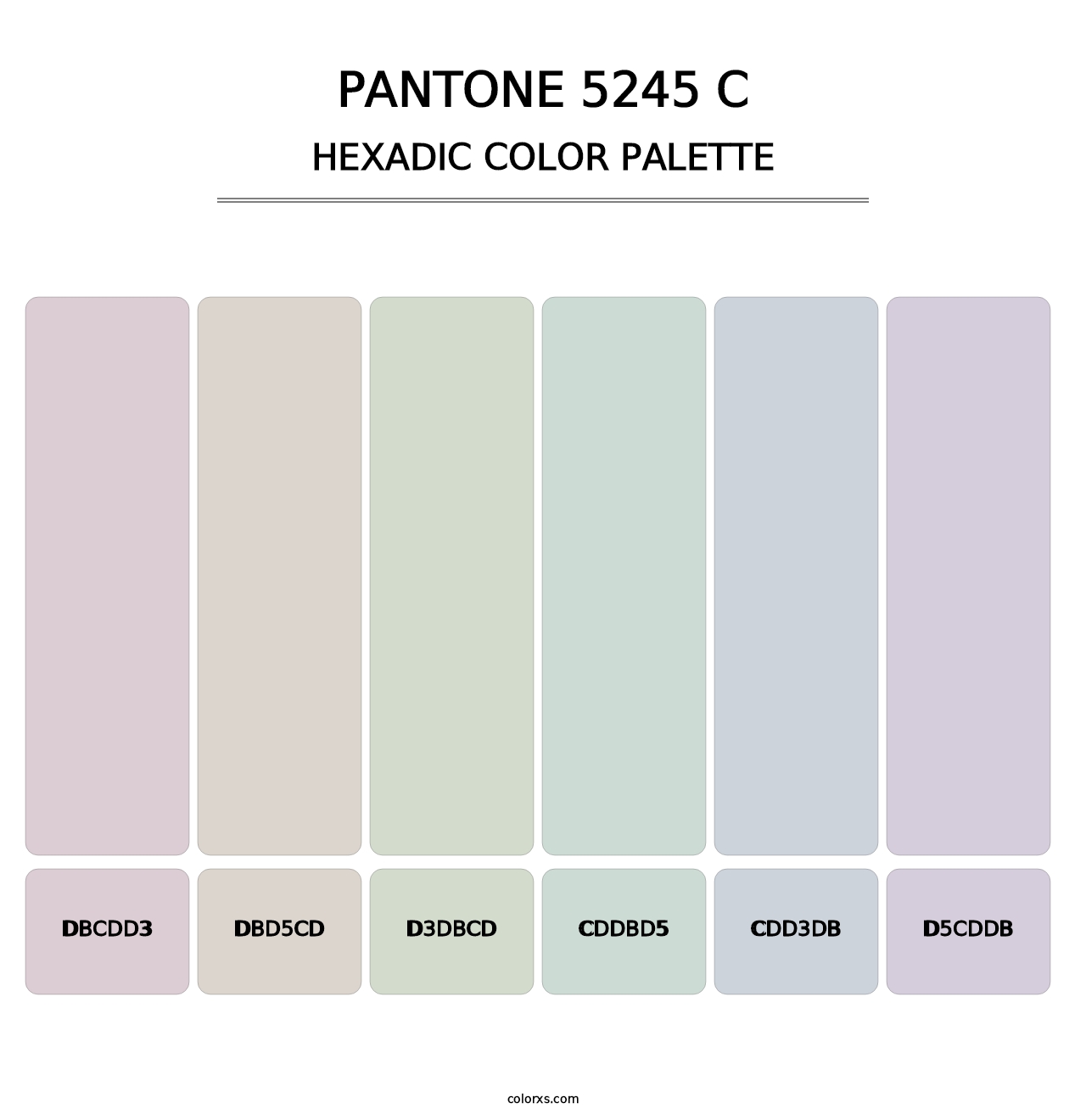 PANTONE 5245 C - Hexadic Color Palette