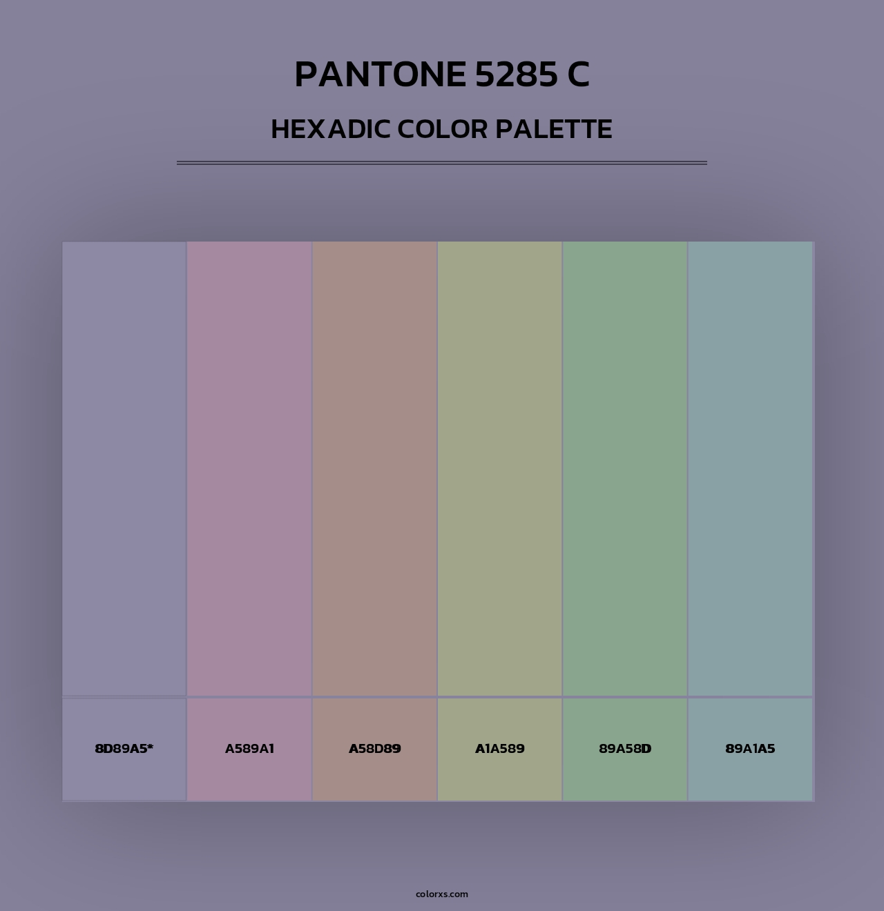 PANTONE 5285 C - Hexadic Color Palette