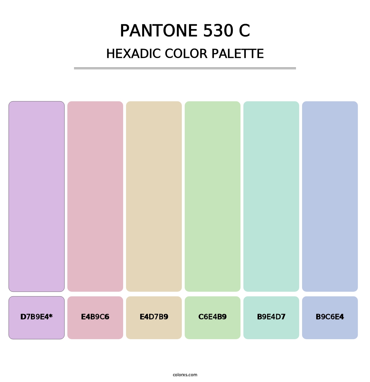 PANTONE 530 C - Hexadic Color Palette