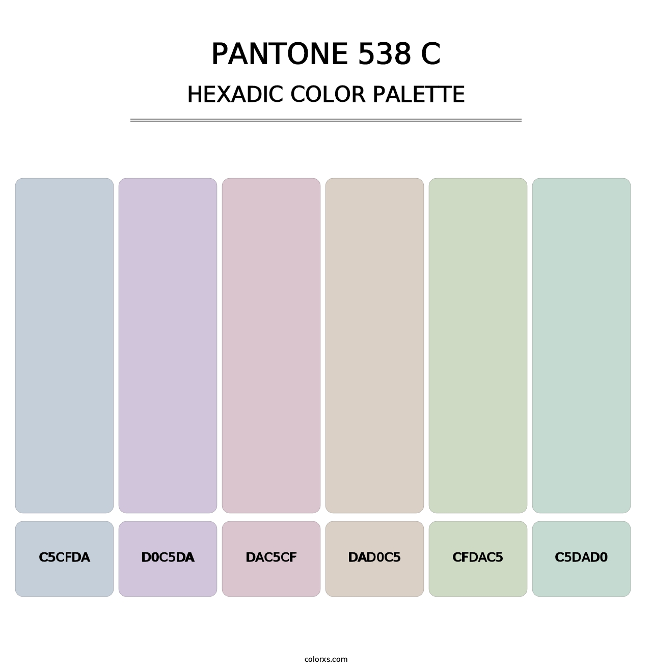 PANTONE 538 C - Hexadic Color Palette