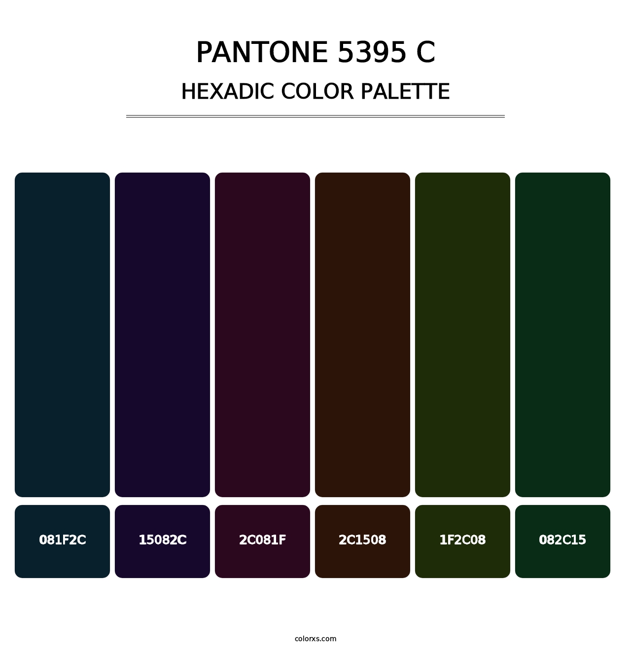 PANTONE 5395 C - Hexadic Color Palette