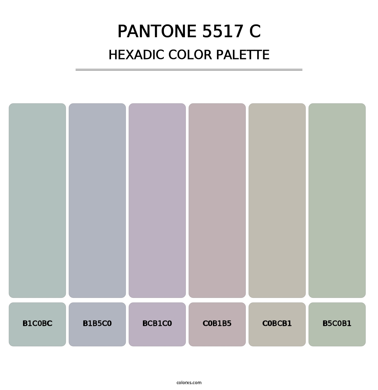 PANTONE 5517 C - Hexadic Color Palette