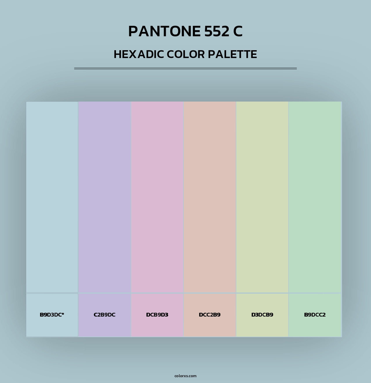PANTONE 552 C - Hexadic Color Palette