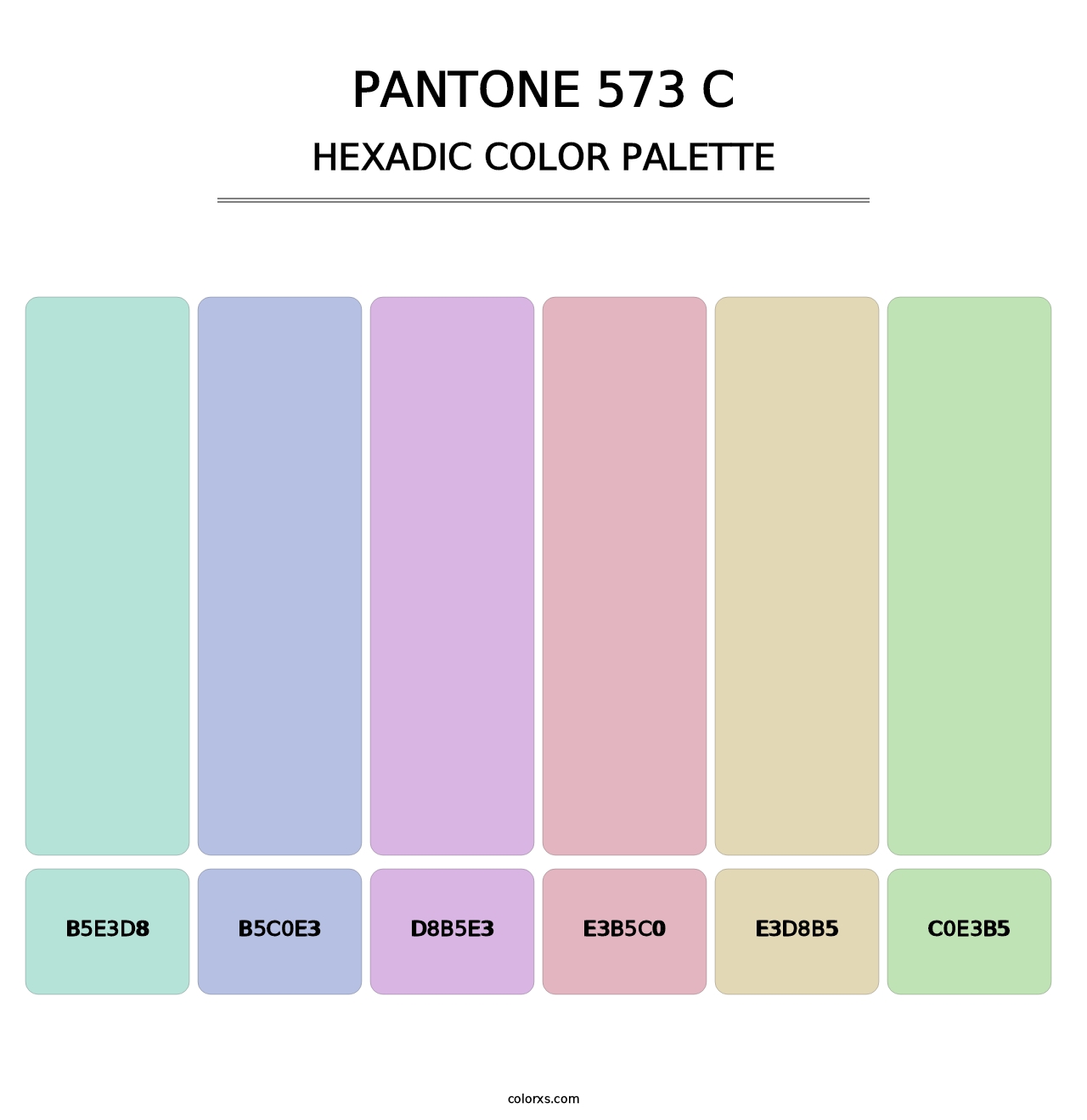 PANTONE 573 C - Hexadic Color Palette
