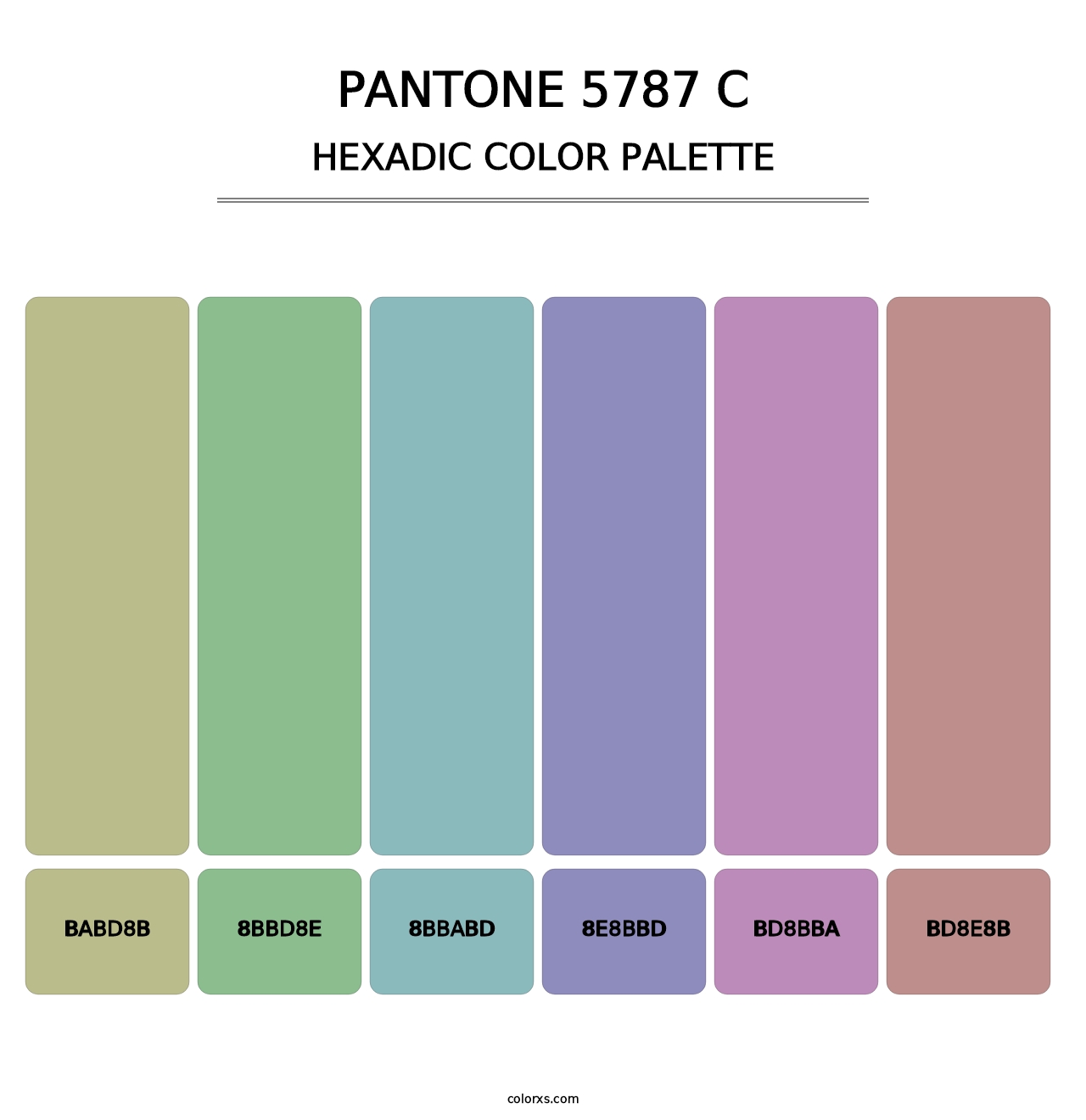 PANTONE 5787 C - Hexadic Color Palette