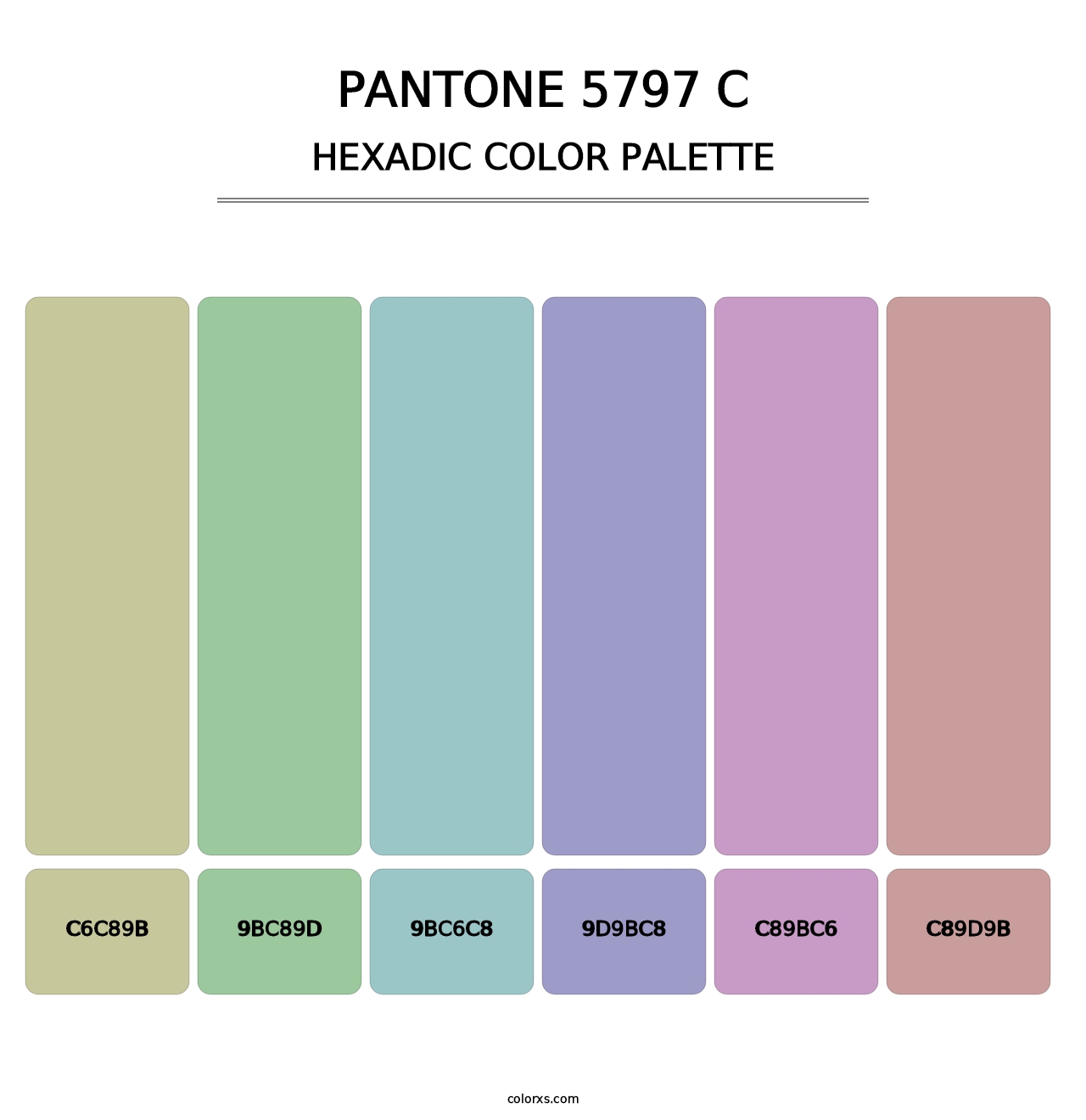 PANTONE 5797 C - Hexadic Color Palette