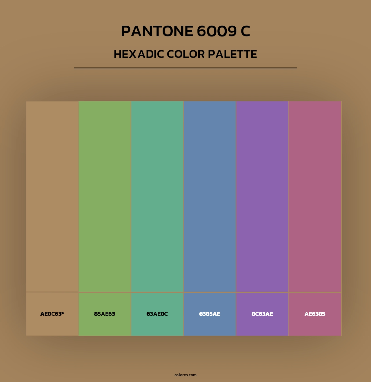 PANTONE 6009 C - Hexadic Color Palette
