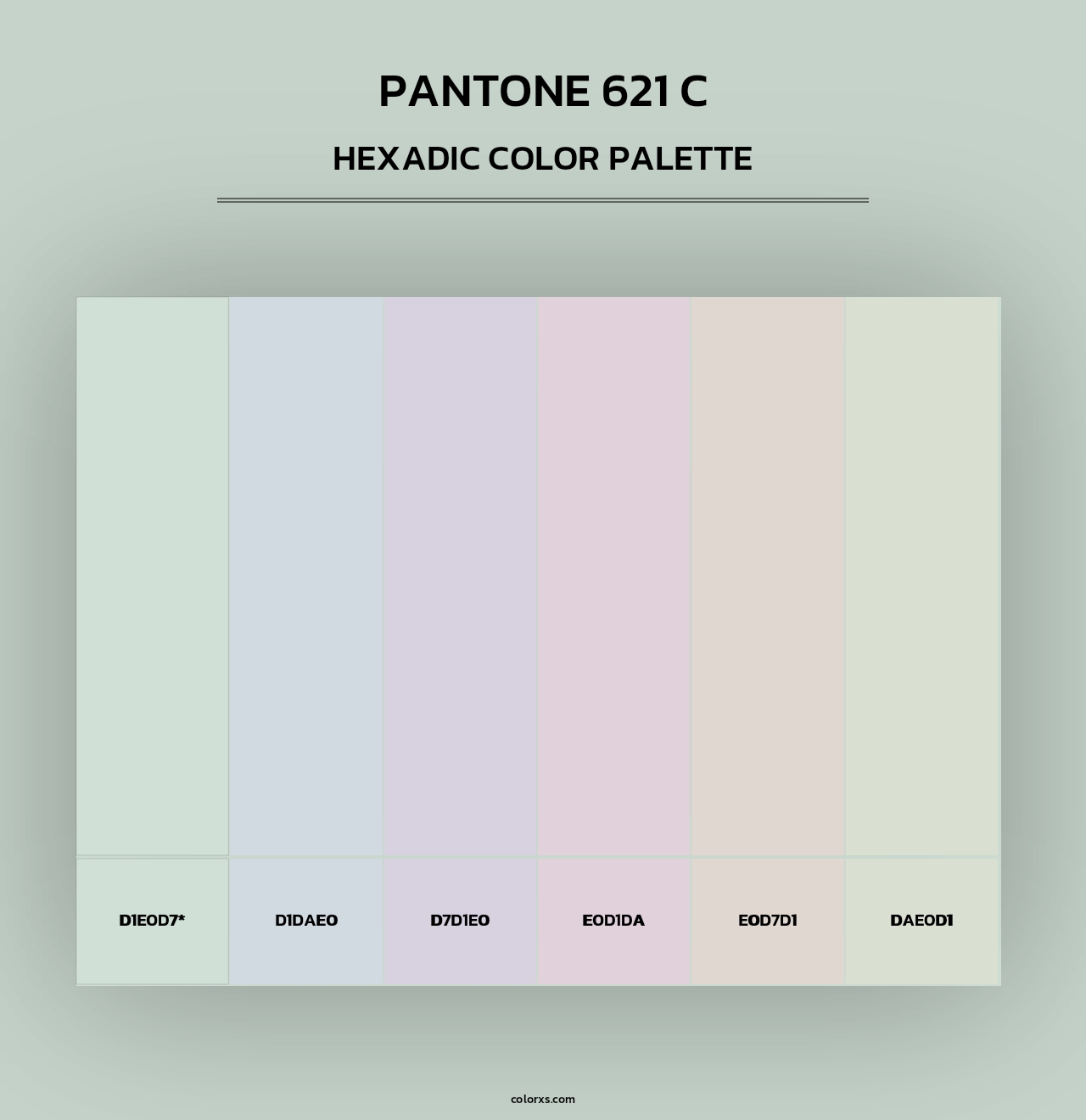 PANTONE 621 C - Hexadic Color Palette