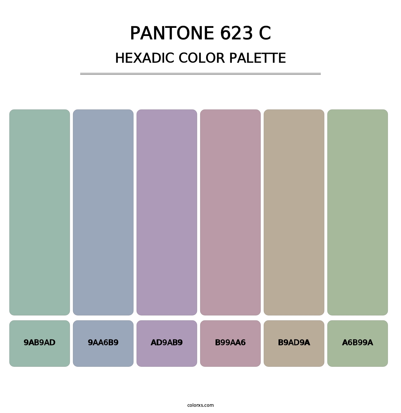 PANTONE 623 C - Hexadic Color Palette