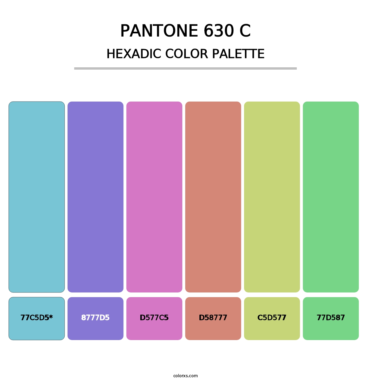 PANTONE 630 C - Hexadic Color Palette