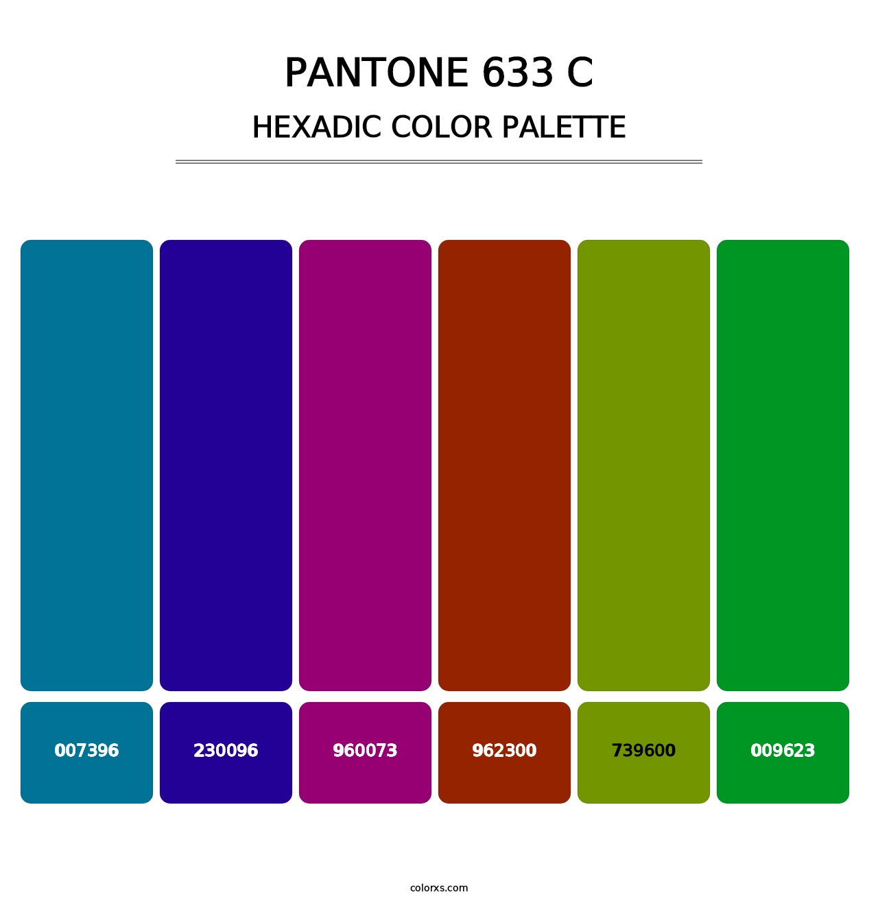 PANTONE 633 C - Hexadic Color Palette
