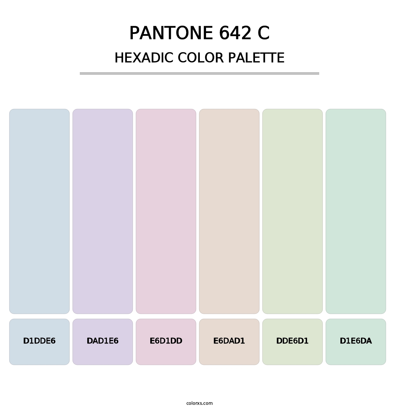 PANTONE 642 C - Hexadic Color Palette