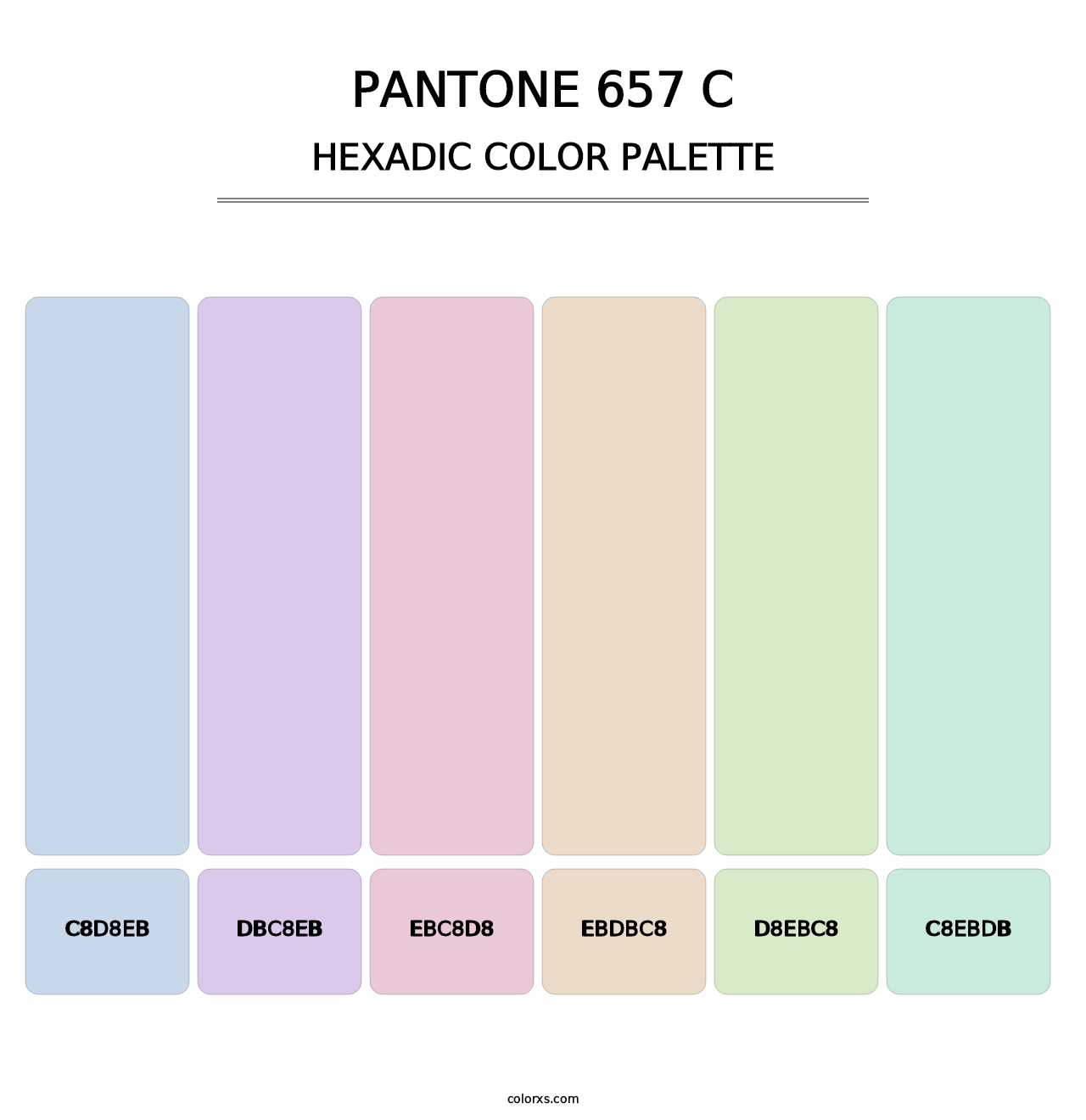 PANTONE 657 C - Hexadic Color Palette
