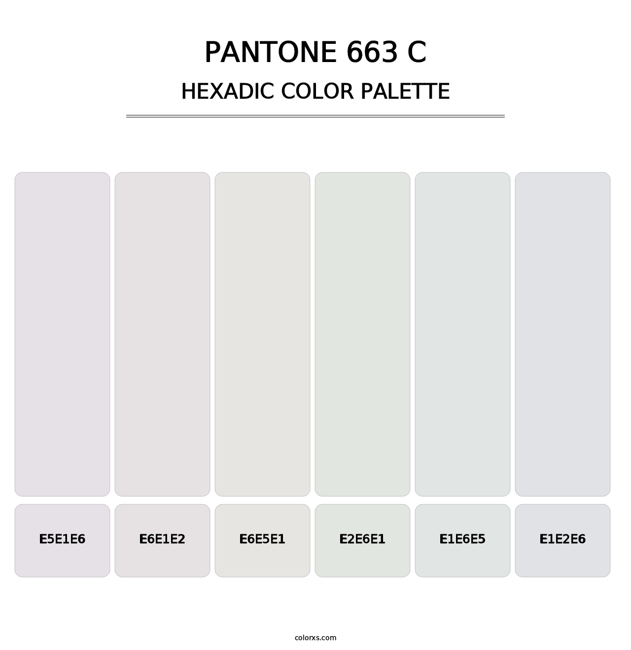 PANTONE 663 C - Hexadic Color Palette
