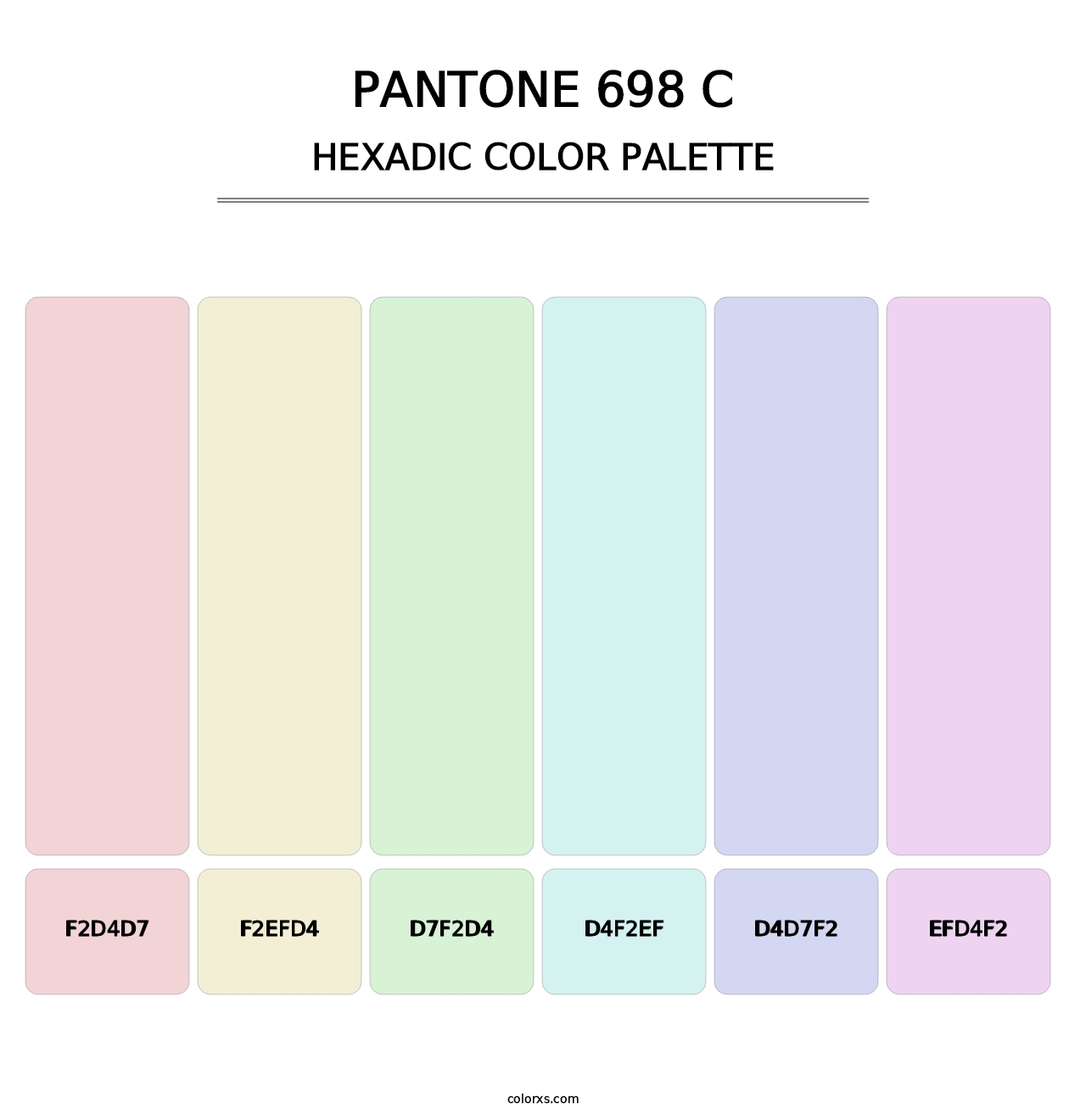 PANTONE 698 C - Hexadic Color Palette