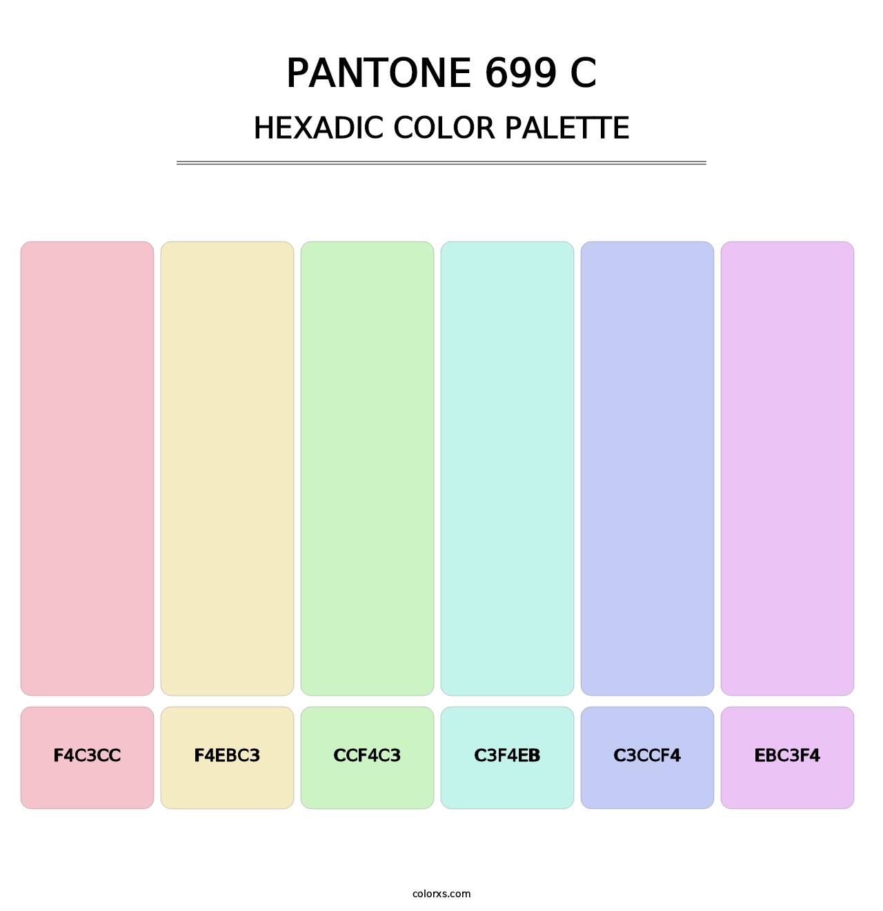 PANTONE 699 C - Hexadic Color Palette