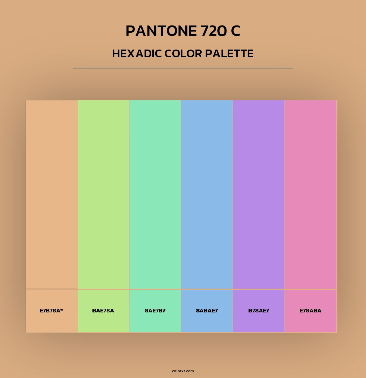 PANTONE 720 C - Hexadic Color Palette