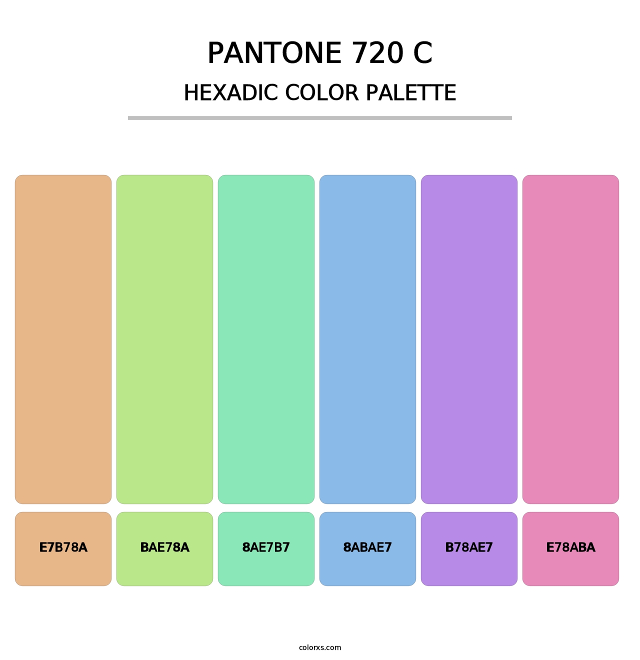 PANTONE 720 C - Hexadic Color Palette