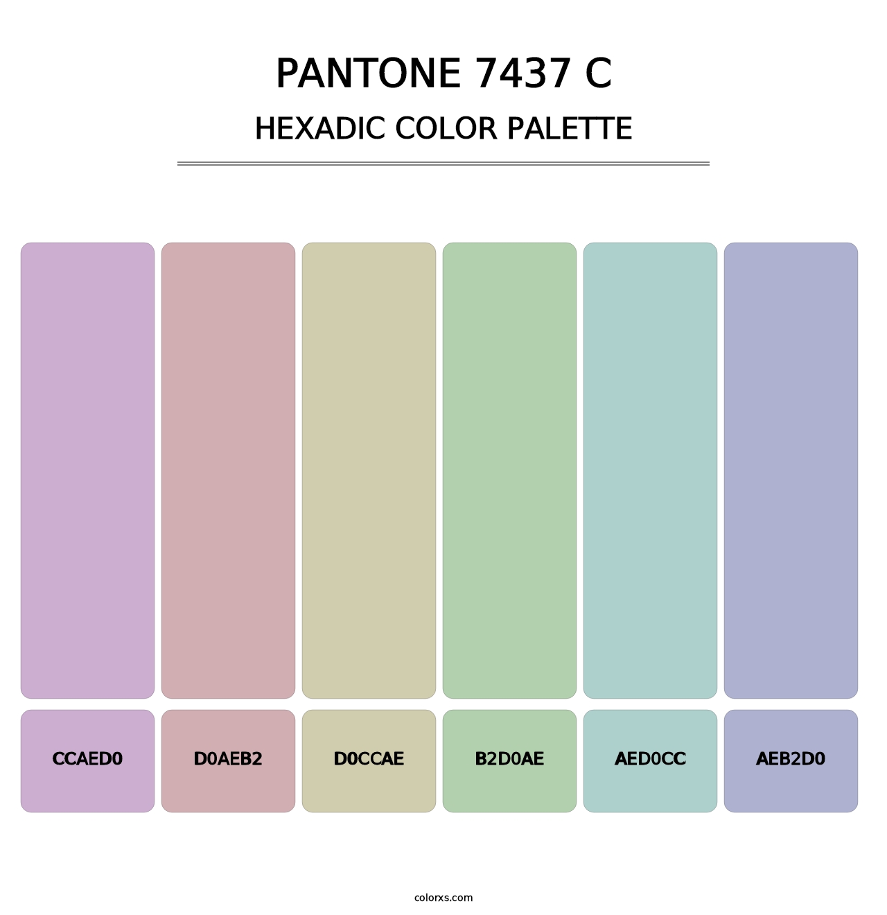 PANTONE 7437 C - Hexadic Color Palette