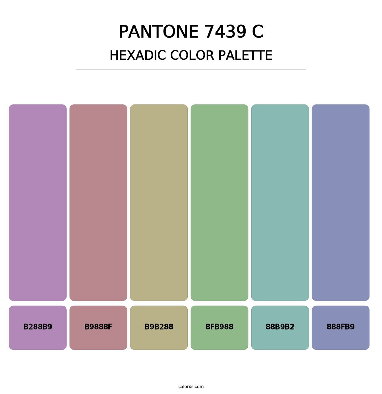 PANTONE 7439 C - Hexadic Color Palette