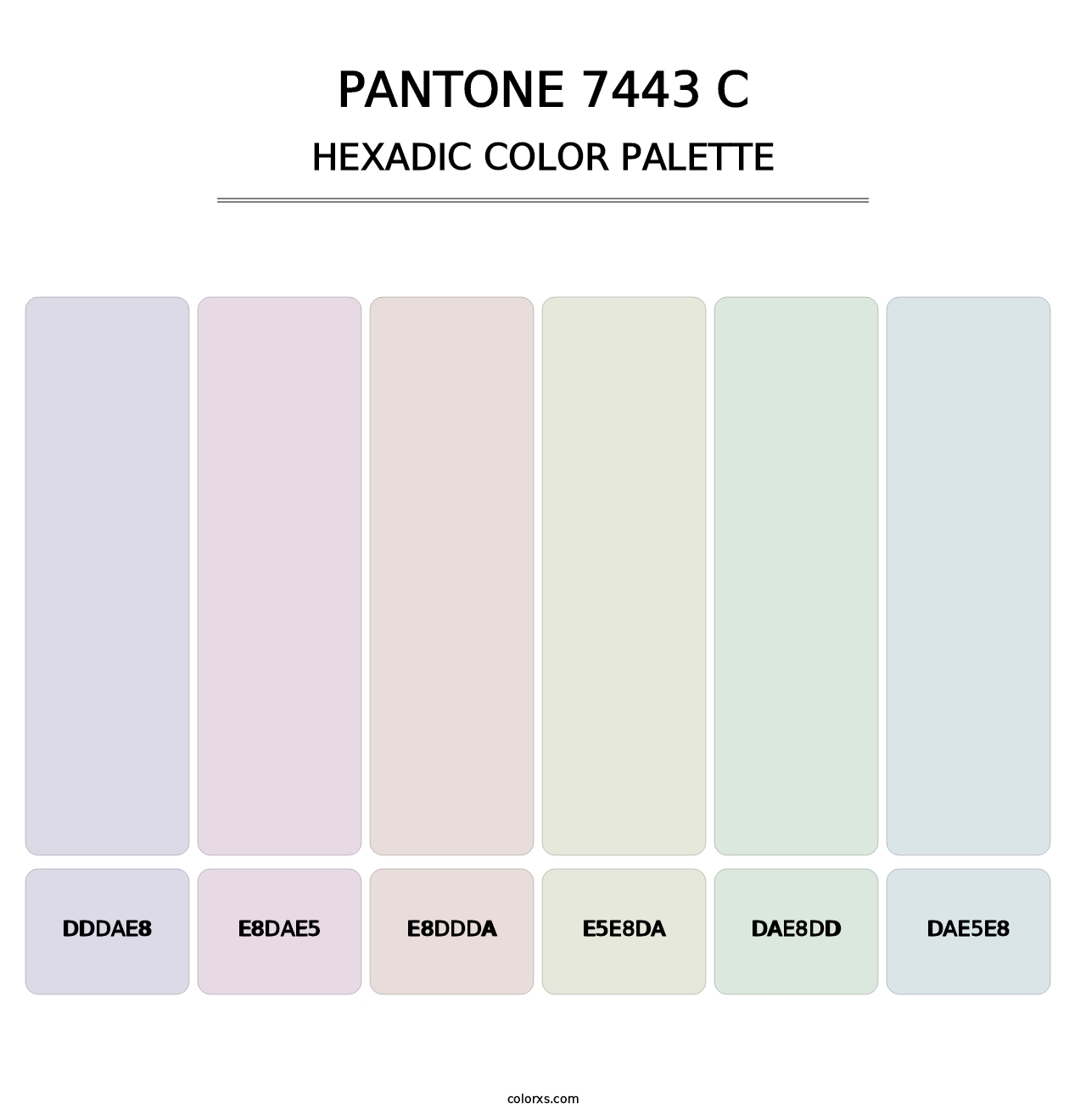 PANTONE 7443 C - Hexadic Color Palette