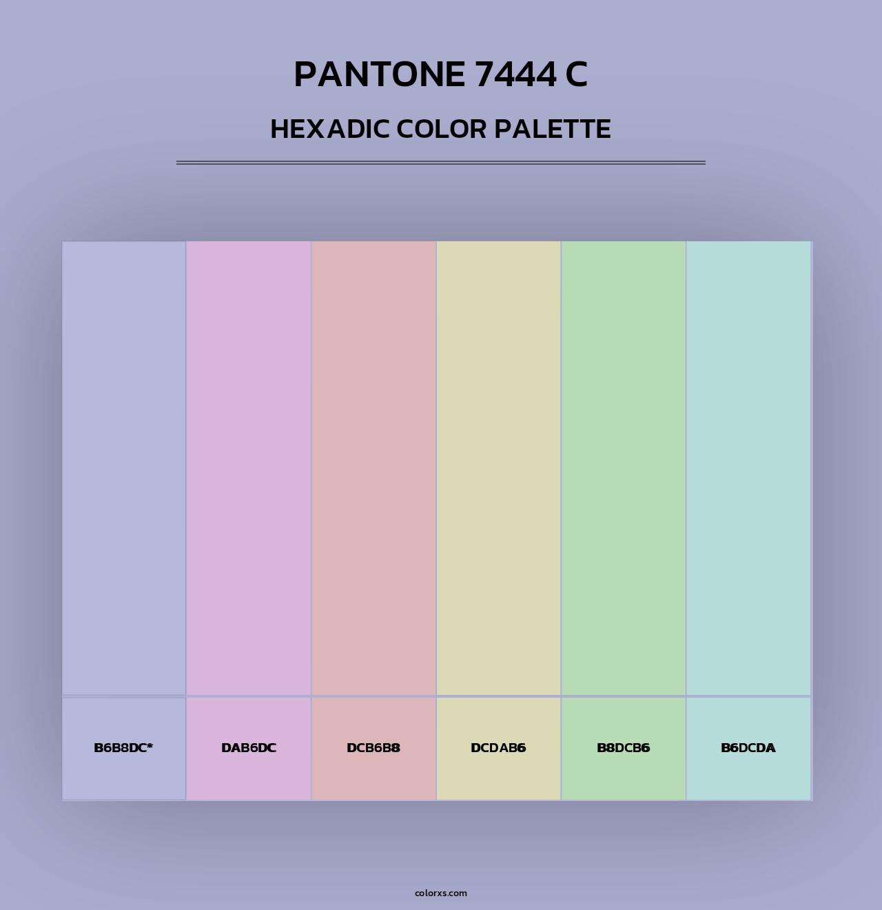 PANTONE 7444 C - Hexadic Color Palette