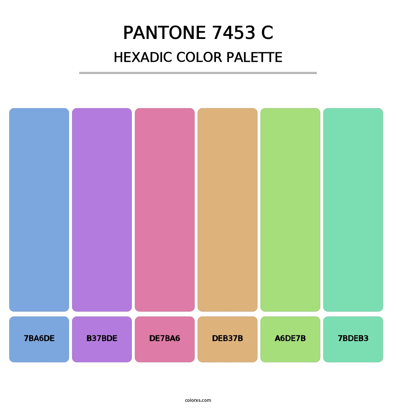 PANTONE 7453 C - Hexadic Color Palette