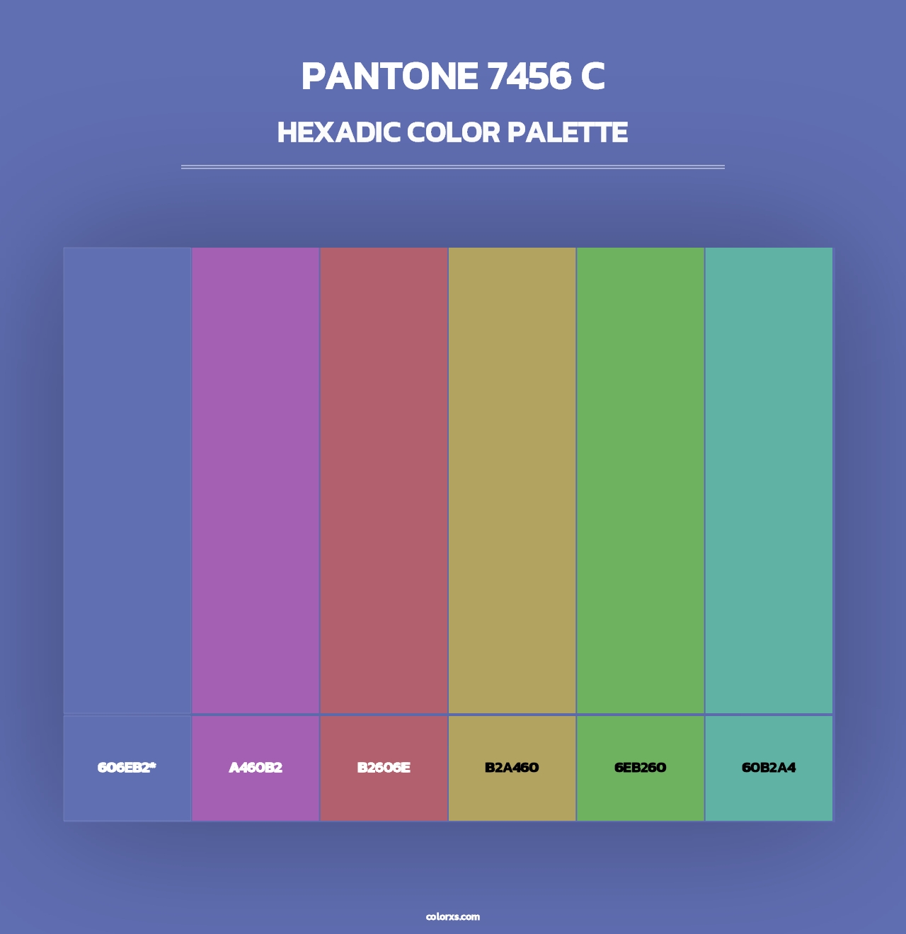 PANTONE 7456 C - Hexadic Color Palette
