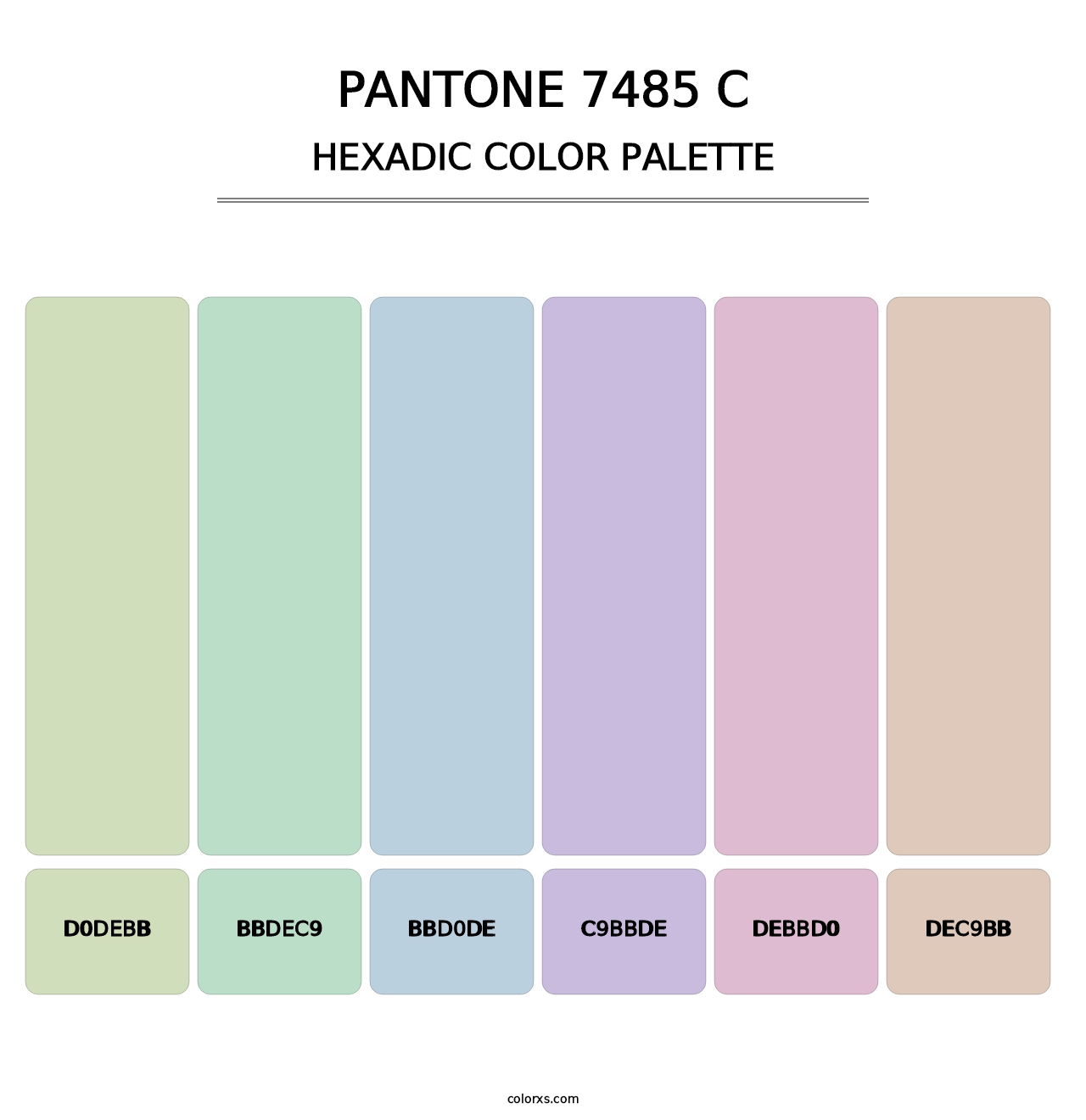 PANTONE 7485 C - Hexadic Color Palette
