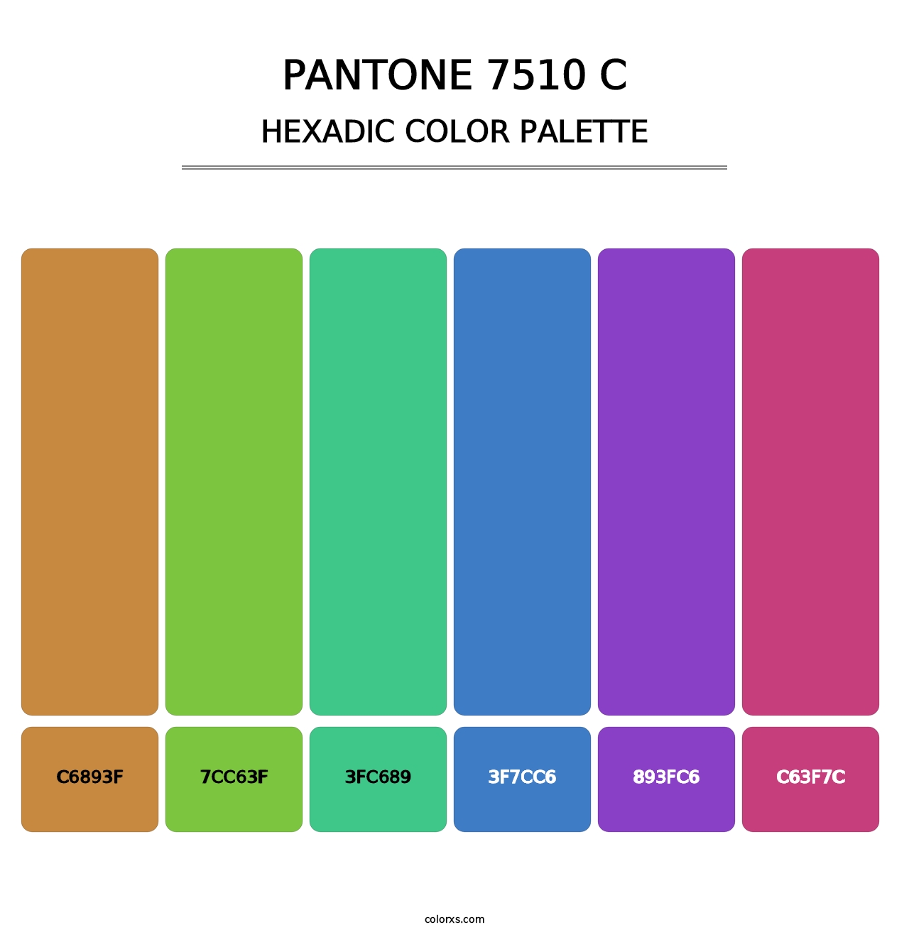 PANTONE 7510 C - Hexadic Color Palette