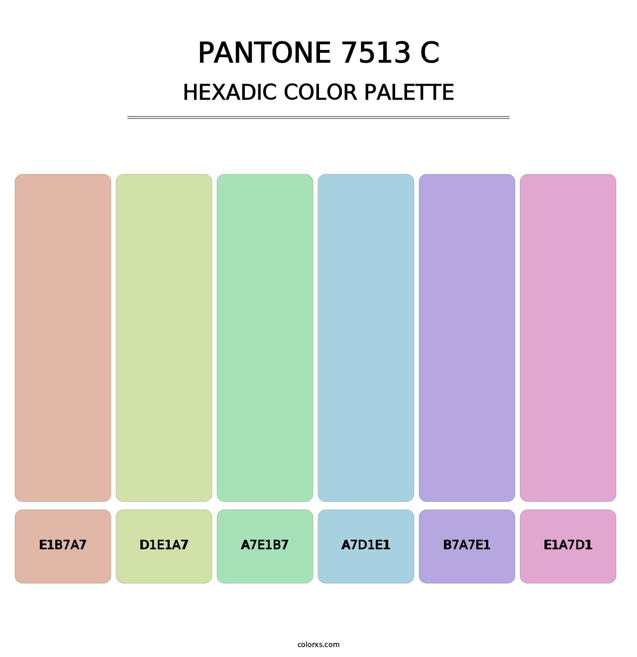 PANTONE 7513 C - Hexadic Color Palette