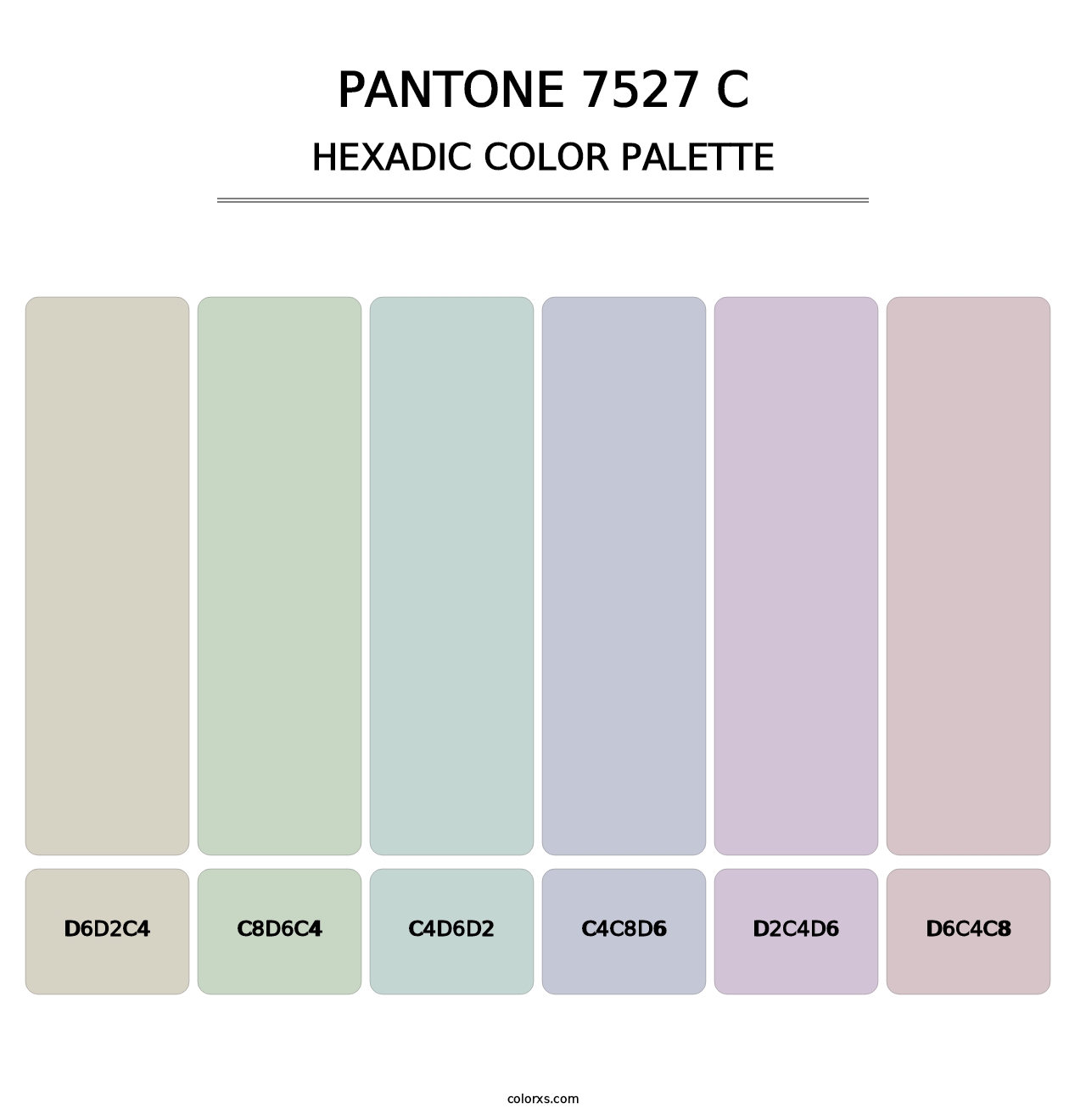 PANTONE 7527 C - Hexadic Color Palette