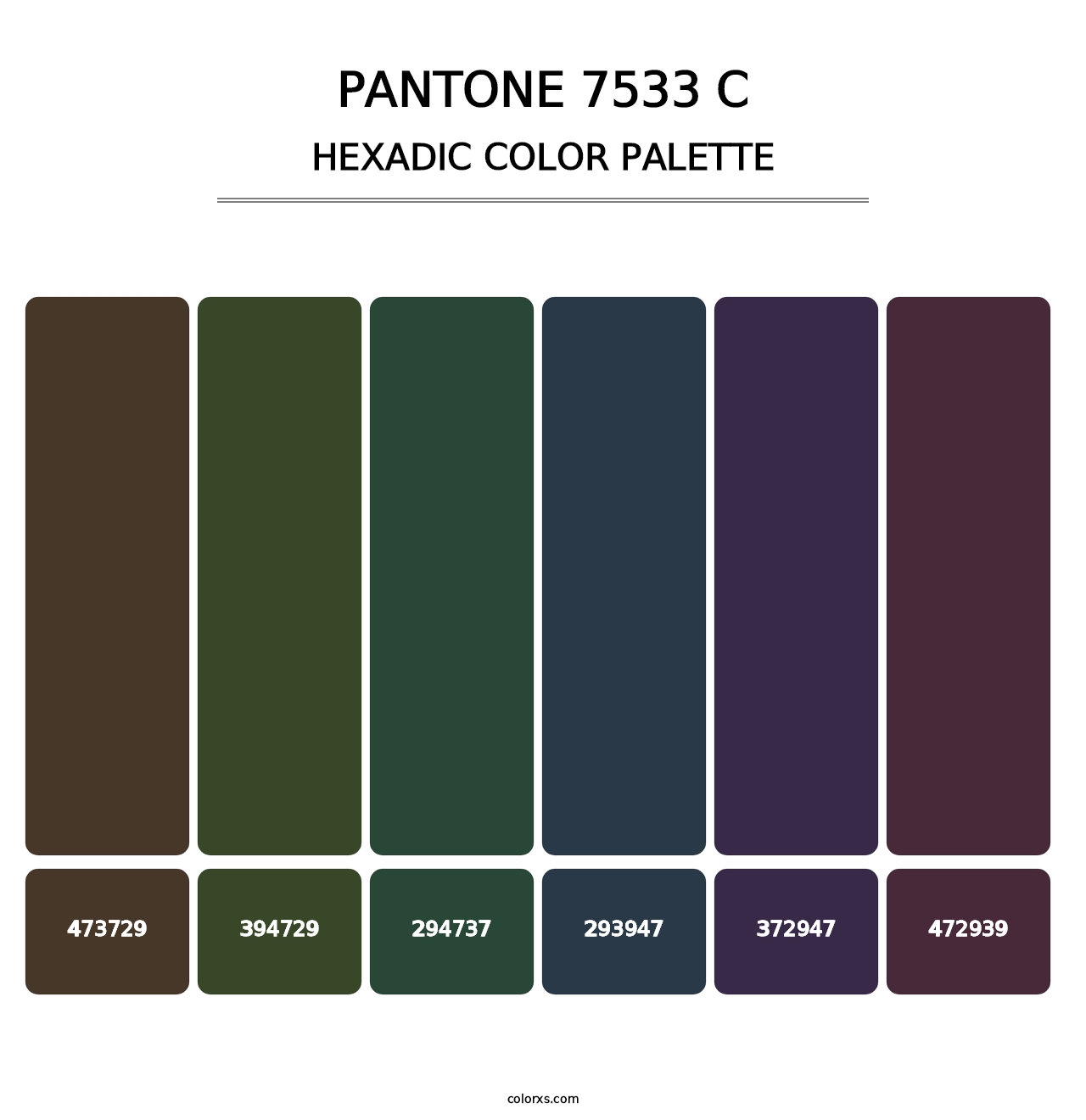 PANTONE 7533 C - Hexadic Color Palette