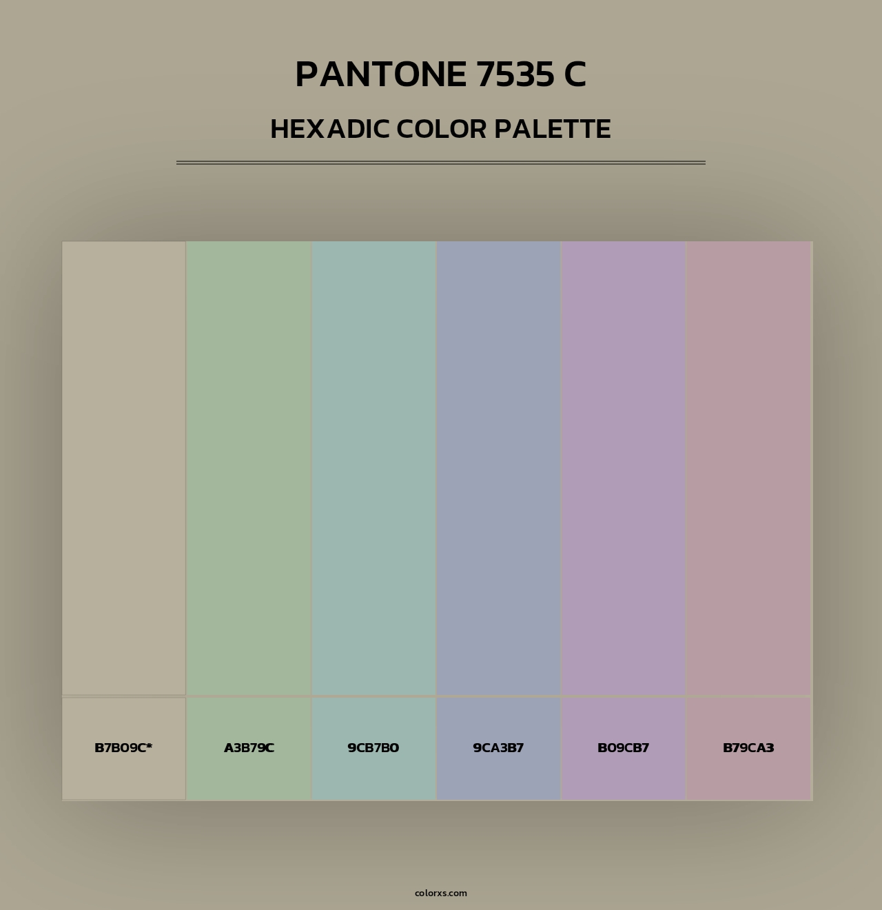 PANTONE 7535 C - Hexadic Color Palette