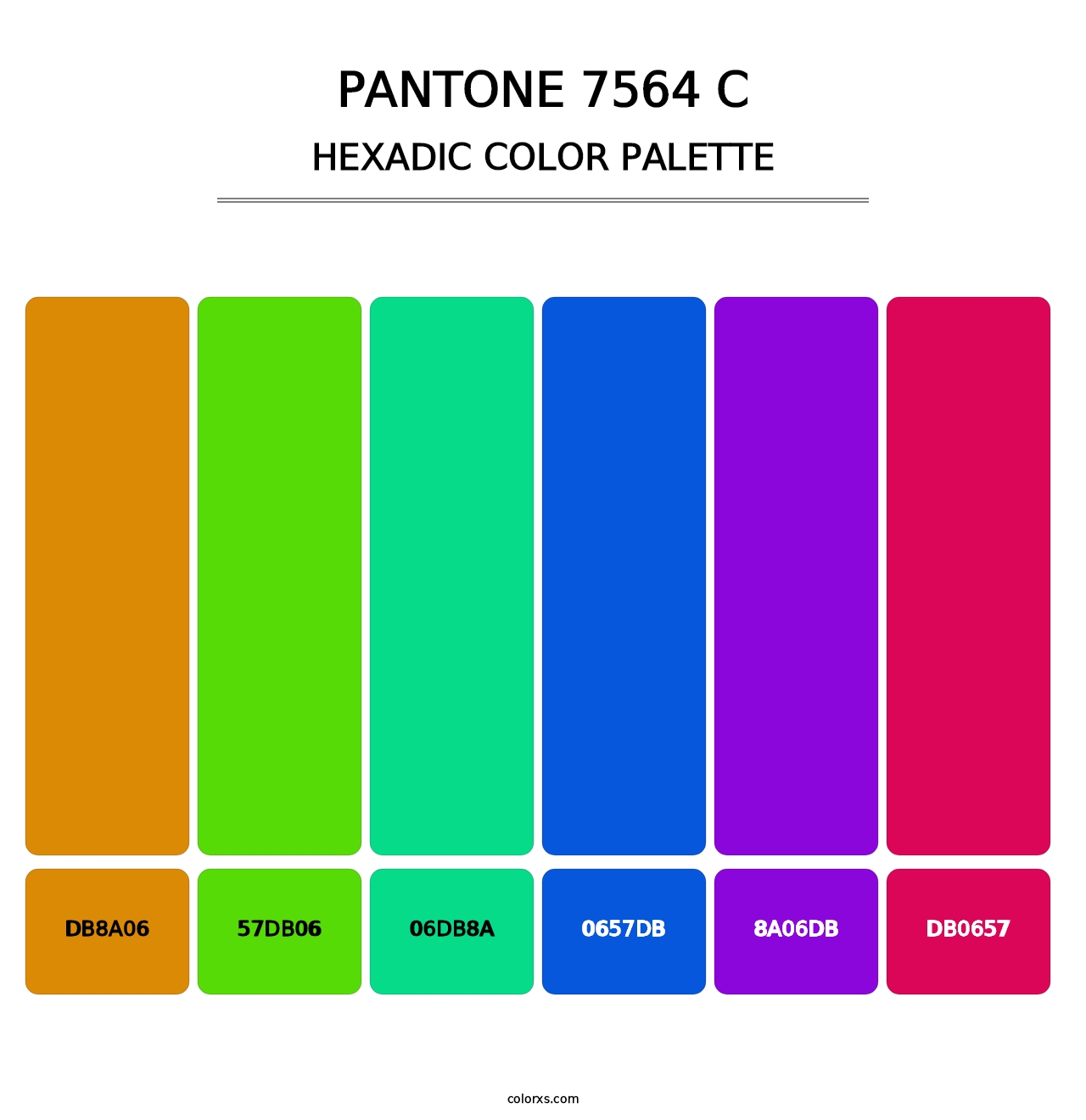 PANTONE 7564 C - Hexadic Color Palette
