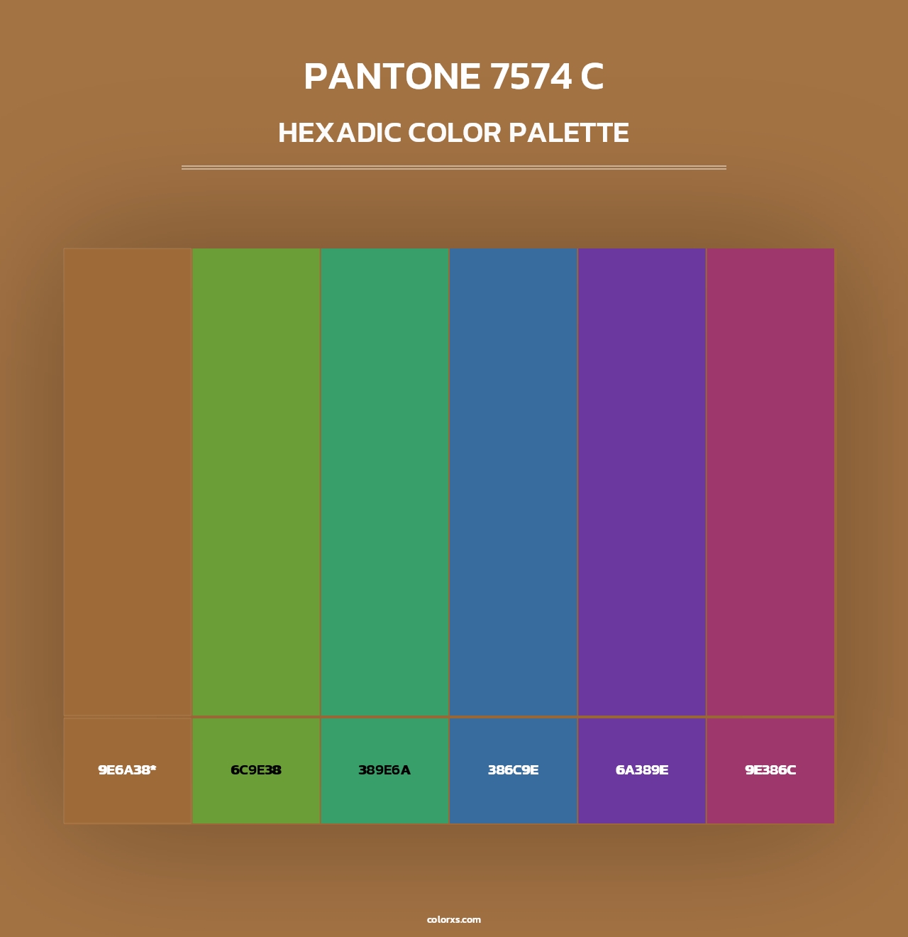 PANTONE 7574 C - Hexadic Color Palette