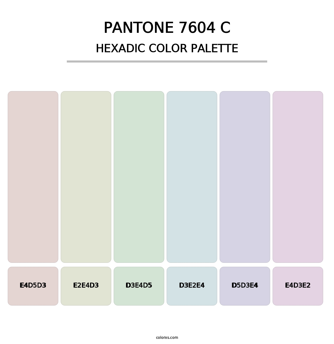 PANTONE 7604 C - Hexadic Color Palette