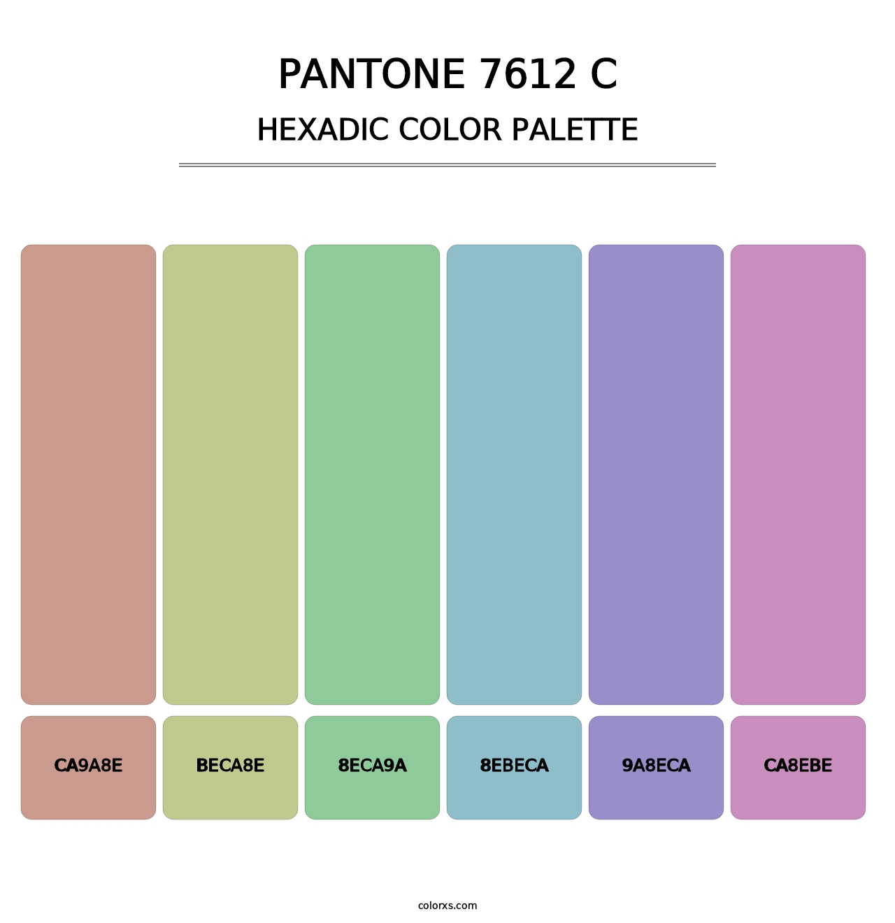 PANTONE 7612 C - Hexadic Color Palette