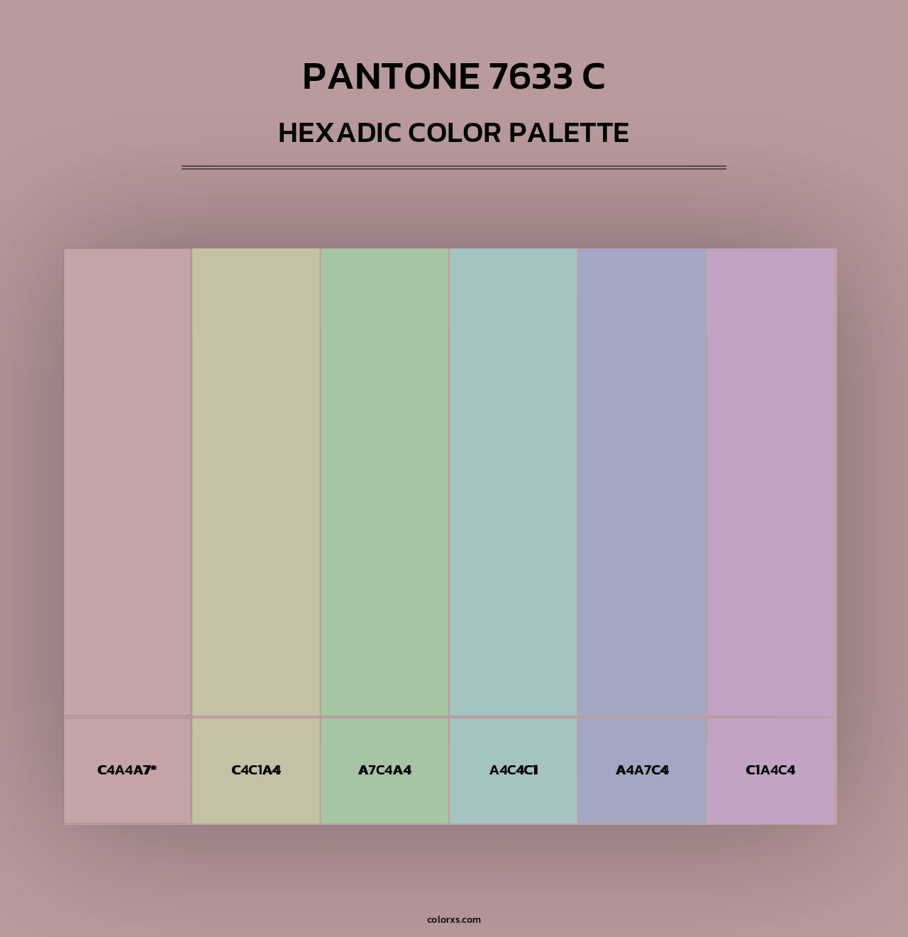 PANTONE 7633 C - Hexadic Color Palette