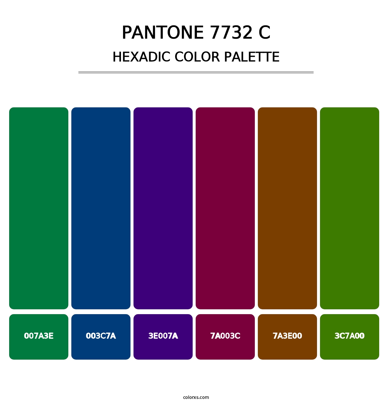 PANTONE 7732 C - Hexadic Color Palette