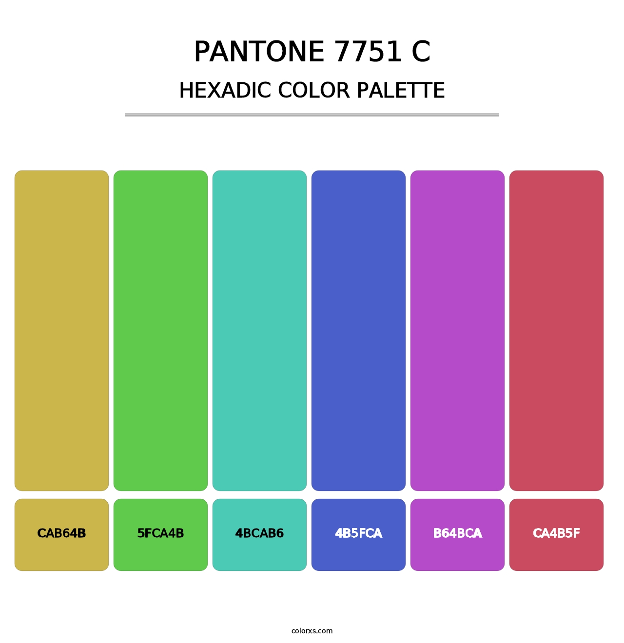 PANTONE 7751 C - Hexadic Color Palette
