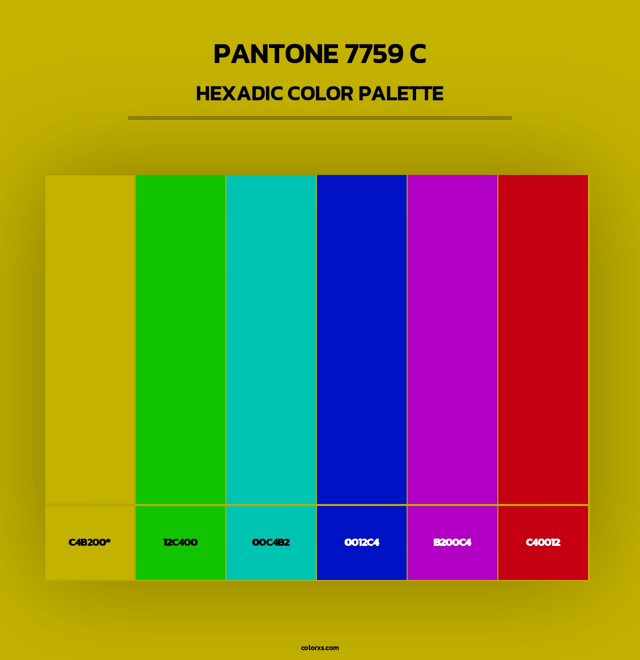 PANTONE 7759 C - Hexadic Color Palette